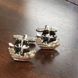 Pirate Ship Cufflinks